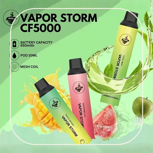 風暴VAPOR STORM CF5000 拋棄式電子煙 5000口發光版 台灣現貨